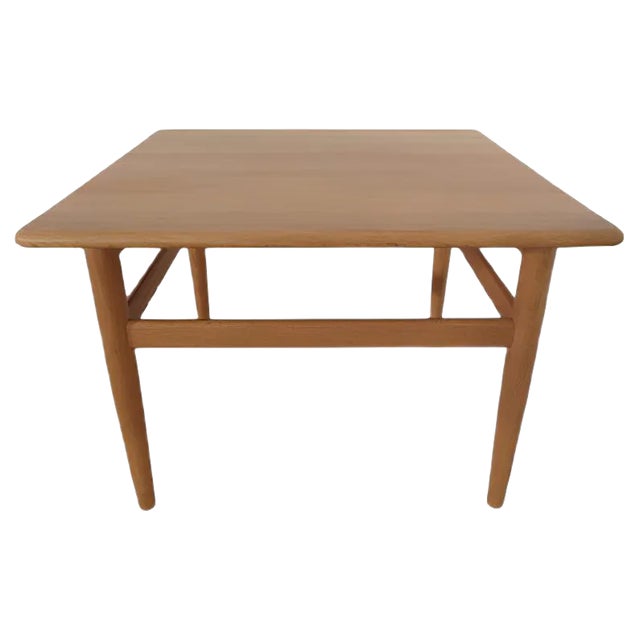 Danish Oak Sofa Table by Niels Bach, 1960s For Sale