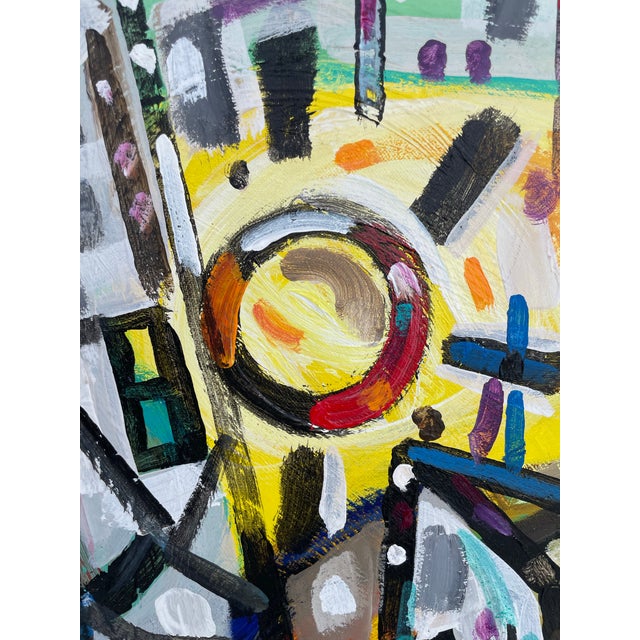 Here's a vibrant original modern abstract painting titled "Maiden's Dream," signed C. Taylor and dated 2008. Executed in...