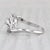 Modern 0.18ctw Scalloped Diamond Ring 14k White Gold Size 7.5 For Sale - Image 3 of 8