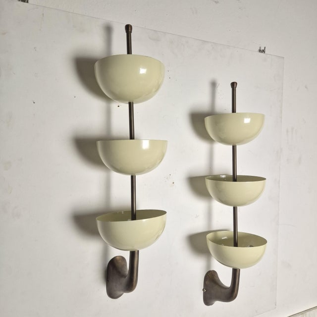 Mid-Century Wall Lamps from Stilnovo, 1980s, Set of 2 For Sale - Image 6 of 8