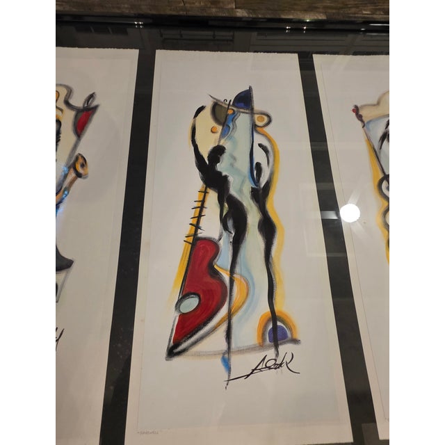 Vintage 3 / Trio Piece Alfred Gockel Framed Artwork For Sale - Image 4 of 12