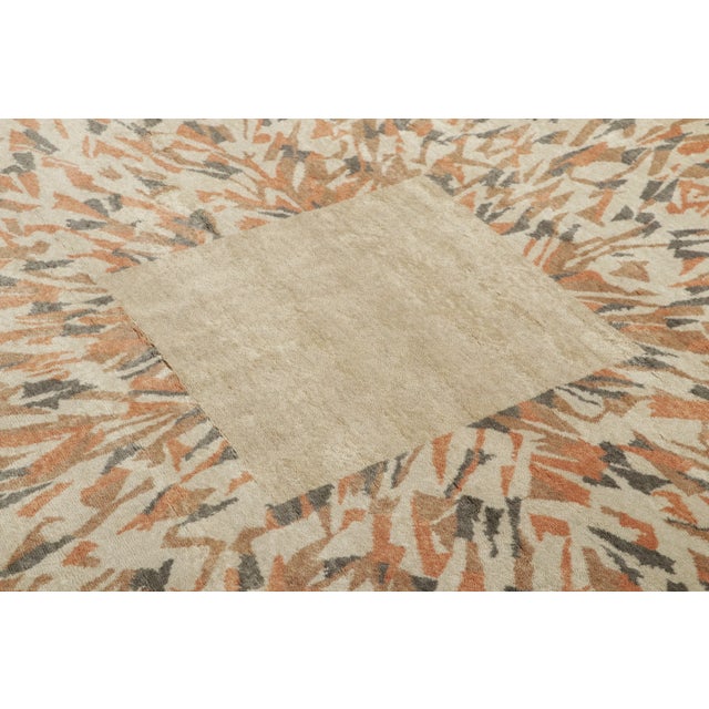 Rug & Kilim Oversized Contemporary French Art Deco Style Rug With Medallion, by Rug & Kilim, India For Sale - Image 4 of 7