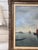 Wood Ship Leaving Harbor Oil Painting For Sale - Image 7 of 11
