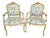 Vintage French Provincial Louis XV Style Armchairs by Chateau d'Ax - Set of 2 For Sale