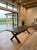 Rustic Custom Built Farmhouse Trestle Dinning Table For Sale - Image 3 of 3