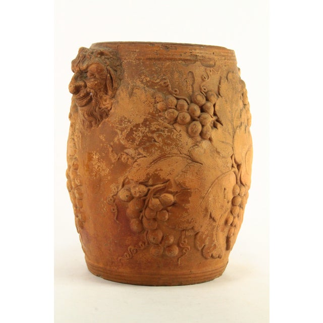 Gothic Circa 1798 - 1820 Davenport Terracotta Wine Cooler. W Satyrs, Grapes & Vines For Sale - Image 3 of 18