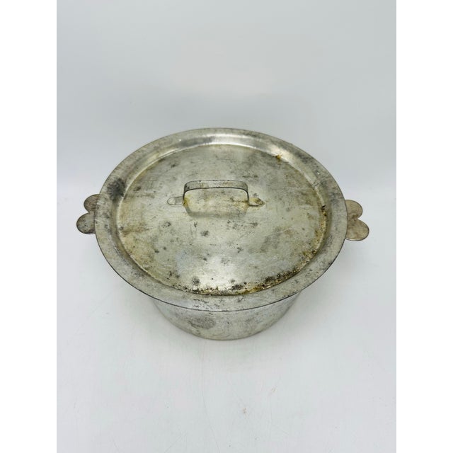 Metal Antique French Metal Lidded Pot For Sale - Image 7 of 9