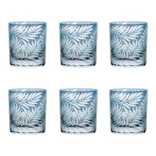 ARTEL Willow Double Old Fashioned Glasses, Set of 6, Slate For Sale