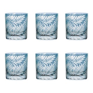 ARTEL Willow Double Old Fashioned Glasses, Set of 6, Slate For Sale