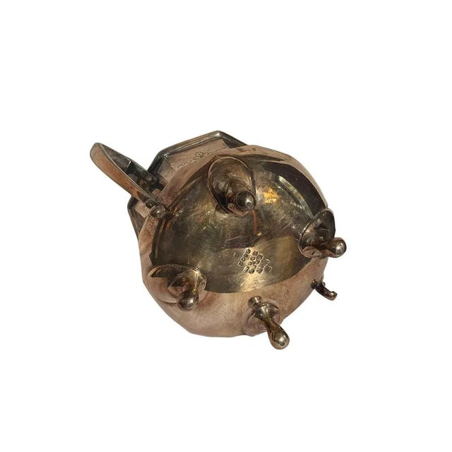 Metal Sheffield Milk Jug and Sugar Bowl, Early 20th Century, Set of 2 For Sale - Image 7 of 9