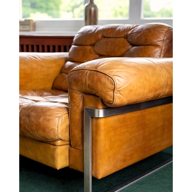 Ce fauteuil DS-P, dessiné par Robert Haussmann pour la maison suisse De Sede dans les années 1970, est une pièce iconique...