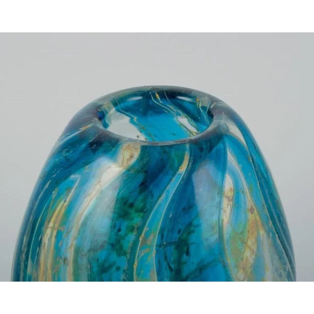 Modern Modernist Italian Art Glass Vase, 1980s For Sale - Image 3 of 9