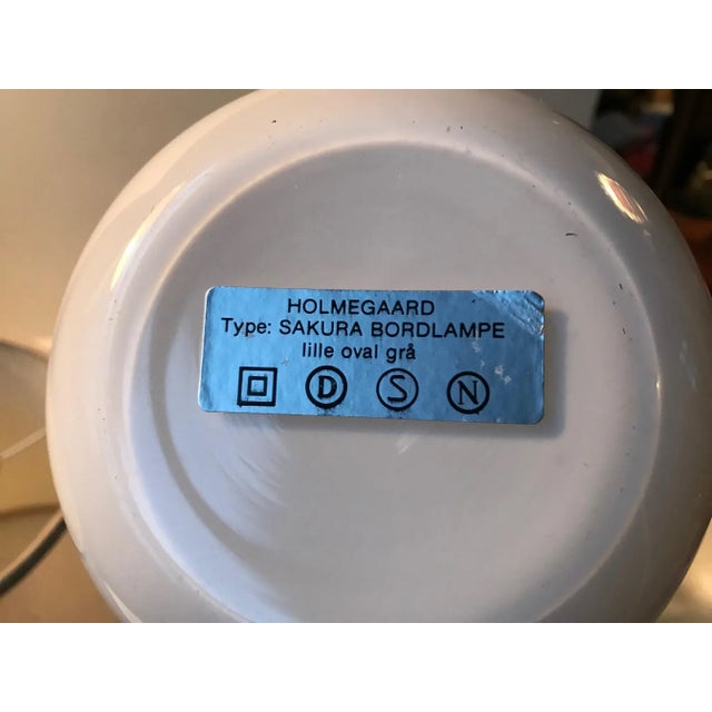 Modern Modernist Danish Sakura Table Lamp by Michael Bang for Holmegaard, 1970s For Sale - Image 3 of 9