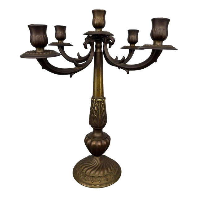 Vintage Italian 5-Arm Candelabra For Sale