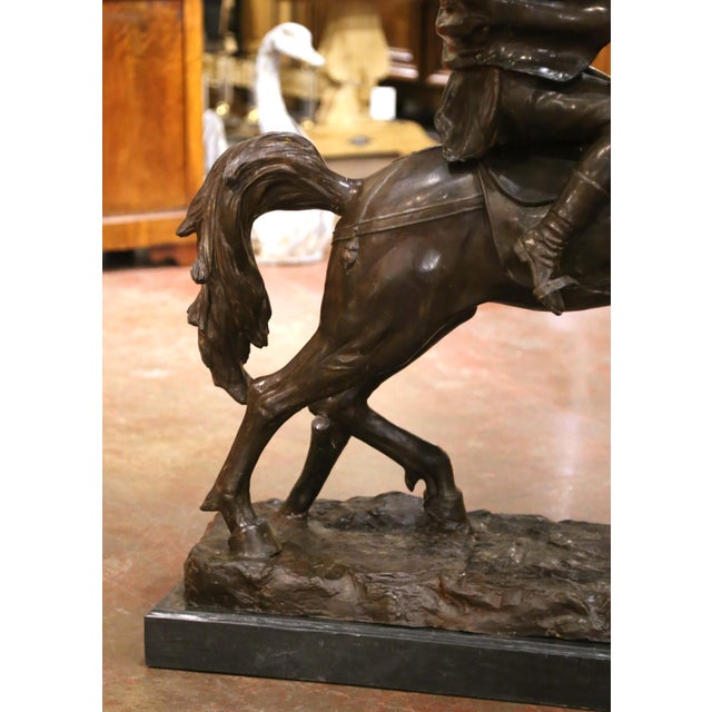 Important Early 20th Century French Bronze Sculpture of Napoleon on Horseback For Sale - Image 11 of 13