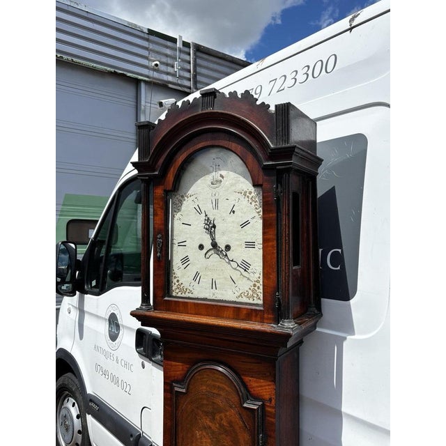 Georgian Mahogany Canterbury Longcase Clock For Sale - Image 5 of 18