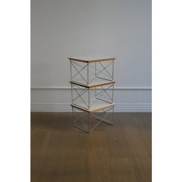 Herman Miller Set of Three 1970s Charles and Ray Eames LTR Side Tables For Sale - Image 4 of 8