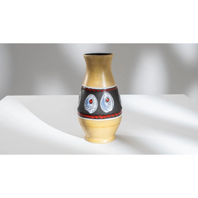 Mid 20th Century 1960s German "W. Germany" Ceramic Vase For Sale - Image 5 of 9
