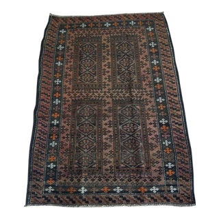 Modern Oriental Tribal Area Sar 5 Rug- 3'4" x 5 For Sale