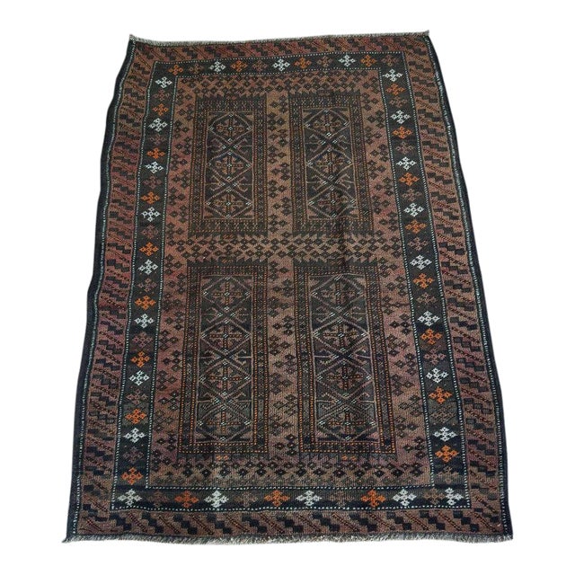 Modern Oriental Tribal Area Sar 5 Rug- 3'4" x 5 For Sale