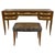 Italian Walnut and Galuchat Vanity with Stool in the style of Gio Ponti, 1940s, Set of 2 For Sale - Image 16 of 16