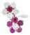 You and Me Ring Gold Ruby Diamonds, Size 5.75 For Sale