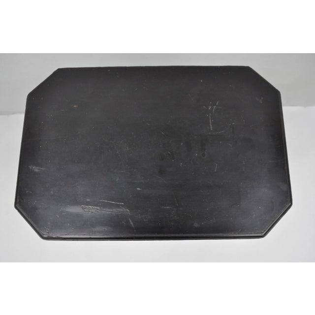 Wood Antique Victorian Aesthetic Movement Black Ebonized 34" Plant Stand Side Table For Sale - Image 7 of 18