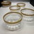 Vintage Set of 4 French Bronze Gilt Rim Crystal Bowls With 6 Plates For Sale - Image 17 of 17
