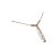 Elegant 18K white gold drop necklace featuring 14 brilliant round diamonds 2 carats total and 2 fancy color brown diamonds...