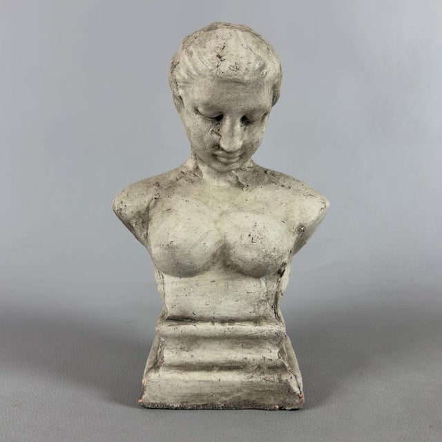 Vintage Venus Bust Sculpture in Ceramic & Gesso, 1960s For Sale - Image 5 of 13