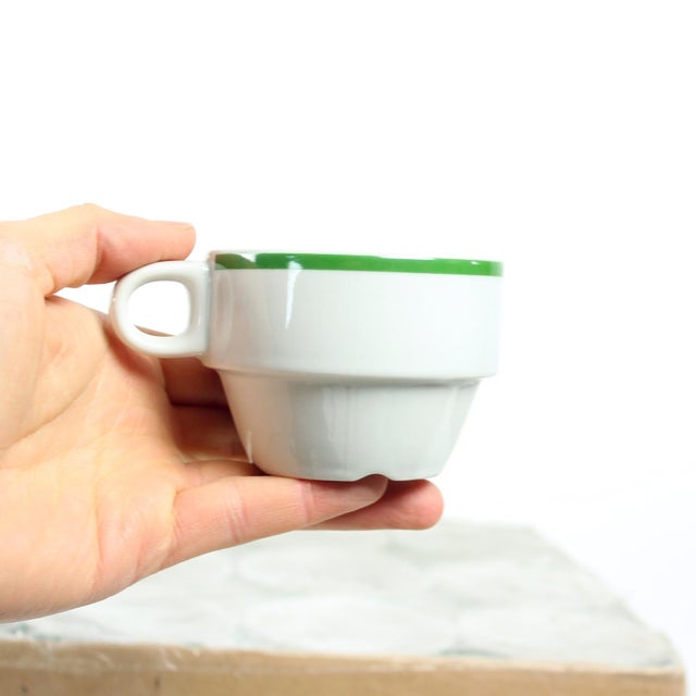 White Porcelain Cups by Lubiana, Poland, 1960s, Set of 12 For Sale - Image 4 of 10