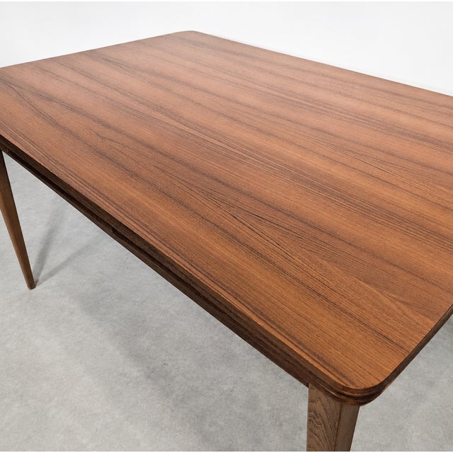 Scandinavian Extendable Teak Dining Table, 1960s For Sale - Image 6 of 9