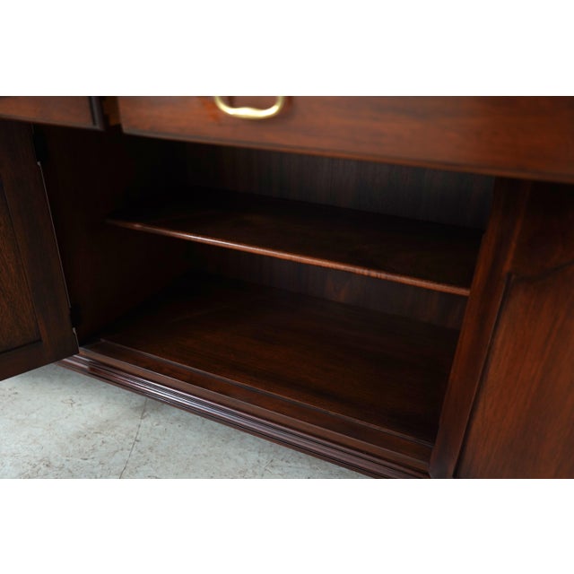 Wood Henkel Harris 4 Door Mahogany China Cabinet For Sale - Image 7 of 18