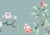 36" * H100"/Panel * 5ps, Grey Blue Tropical Rainforest Wallpaepr, Tropical Rainforest Style Wallpaper Mural, 5 Panels For Sale - Image 6 of 6