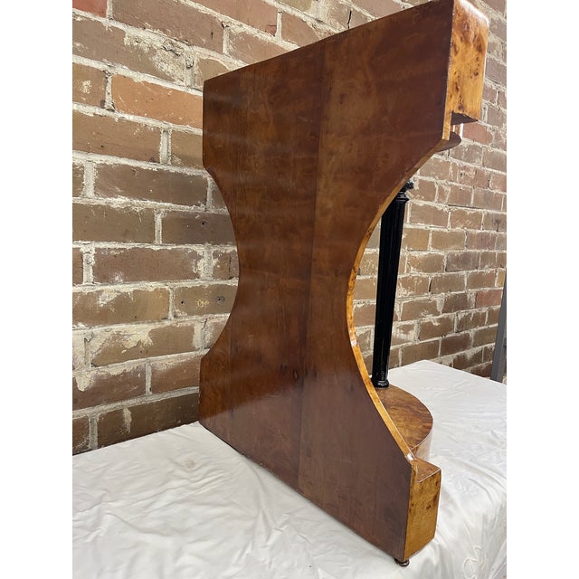 Early 20th Century Art Deco Style Hourglass Side Table With Fluted Column For Sale - Image 5 of 6