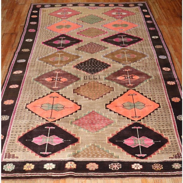 20th Century room size turkish kars rug