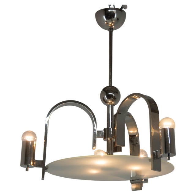 Functionalism Chandelier, 1930s For Sale - Image 14 of 18