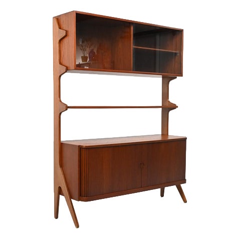 Mid-Century Danish Cabinet in Oak and Teak, 1950s For Sale