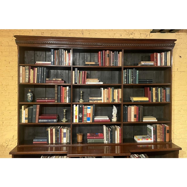 Large Open Mahogany Bookcase, 1800s For Sale - Image 12 of 13