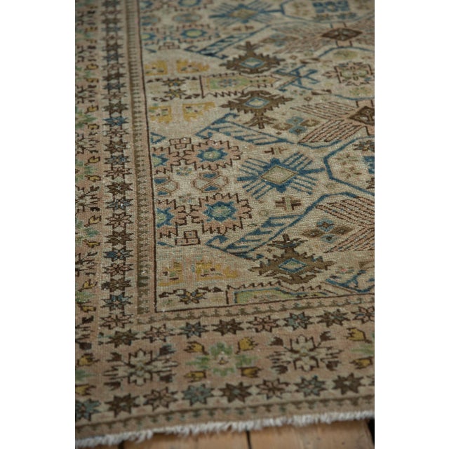 Ivory Vintage Distressed Tabriz Square Rug - 3'9" x 4'4" For Sale - Image 8 of 8