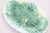 Victorian 19th Century English Majolica Turquoise & Green Begonia Leaf Plate For Sale - Image 3 of 7