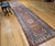 Antique Persian Malayer Runner Rug, Hand-Knotted Wool, Geometric Pattern, 3x16, Terracotta & Ivory For Sale - Image 16 of 18