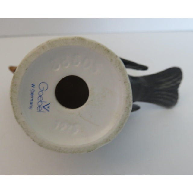 Vintage 1975 Goebel West Germany Porcelain Bisque Black Bird Figurine 38505 For Sale In Dallas - Image 6 of 6