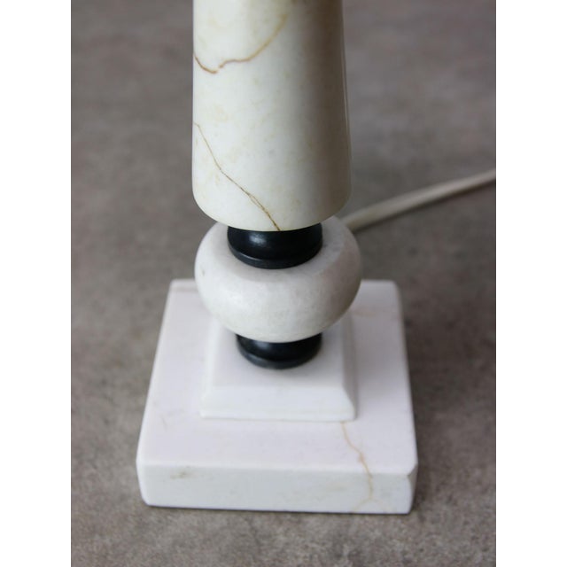Vintage Italian Table Lamp in Brass and Marble, 1960s For Sale - Image 4 of 10