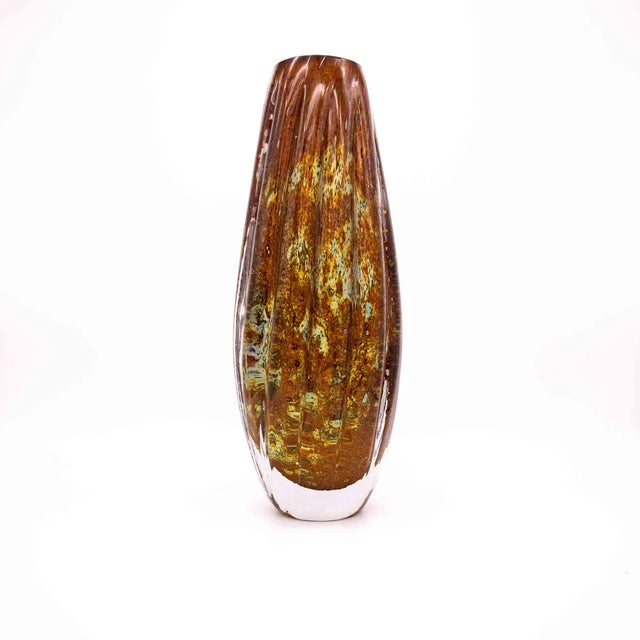 Heavy Grail Glass Vase by Karl Wiedmann, 1970s For Sale - Image 6 of 6