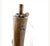 Copper Antique 19th-Century Copper and Brass Powder Flask With Embossed Shell Motif, Civil War Era Firearm and Militaria Collectible For Sale - Image 8 of 11