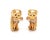 Cartier Cartier Panthere 18k Tri-Color Gold Clip On Huggie Earrings w/Paper For Sale - Image 4 of 11