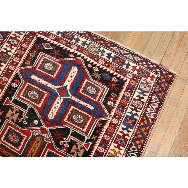 Blue 19th Century Antique Shirvan Rug - 3'4" X 5'4" For Sale - Image 8 of 10