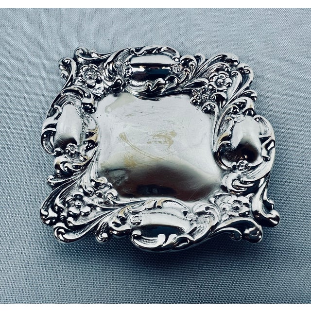 Silver Set of Four Repoussage Silver Plated Nut/Candy Dishes-America, C. 1940’s For Sale - Image 8 of 9