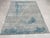 9x12 Stylish Sumptuous Aqua Abstract Modern Hand Knotted Wool Carpet Rug For Sale In New York - Image 6 of 6